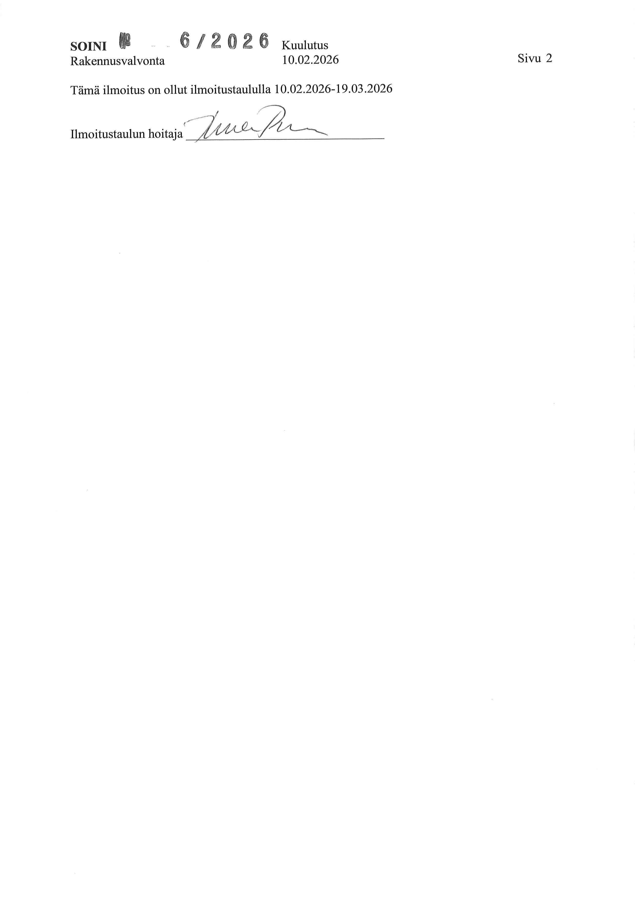 rakennusvalvonnan lupahakemuksia koskevia päätöksiä