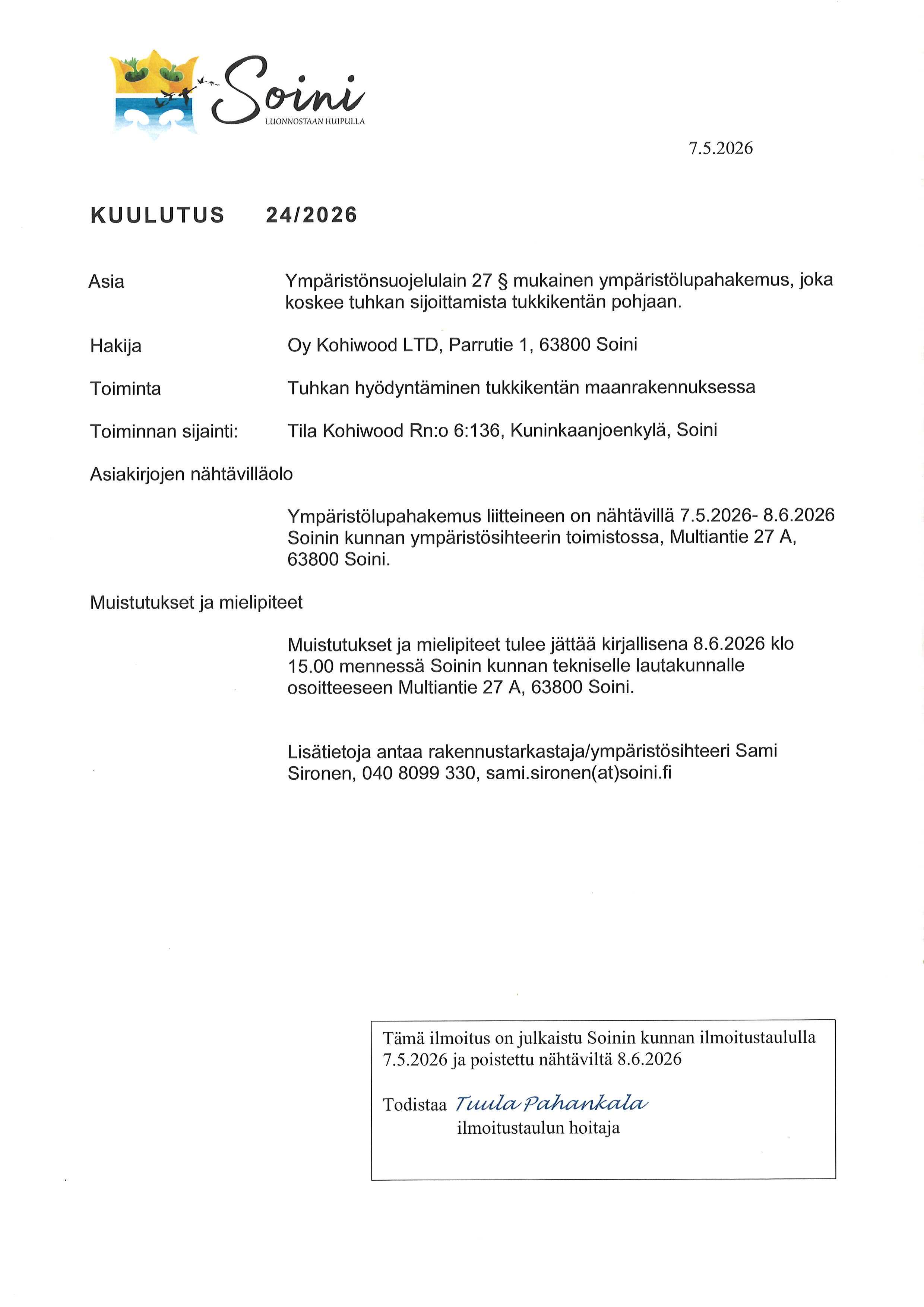 kuulutus 24/2026
