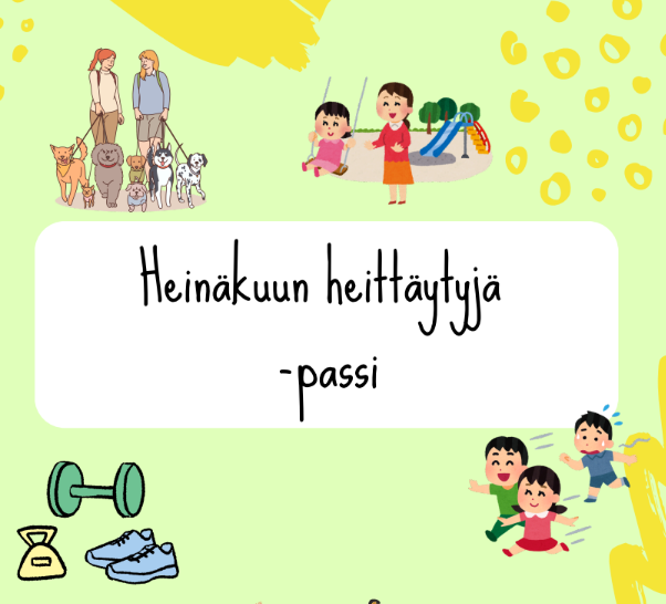 Heinäkuun Heittäytyjä passin kansi