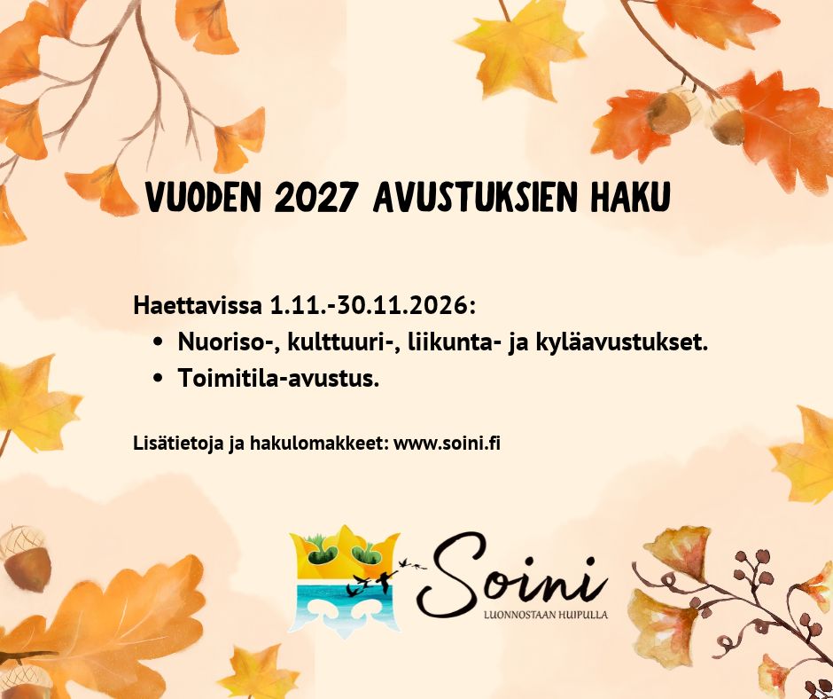 Vuoden 2027 avustusten haku